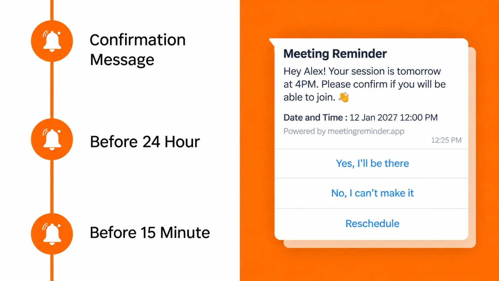 WhatsApp Automated Reminder Message
